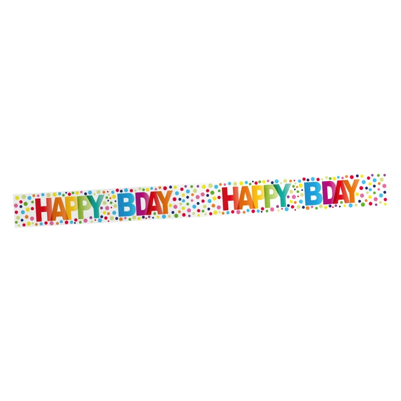 Happy Bday stippen markeerlint – 15 meter