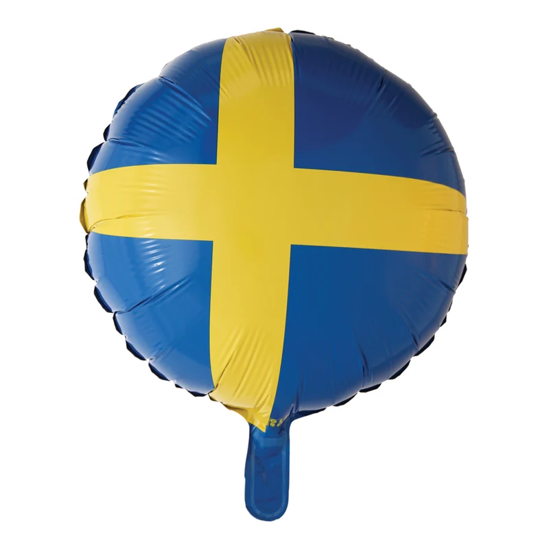 Folieballon Zweden - 45 cm