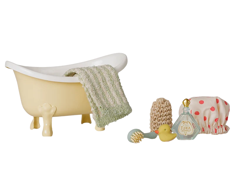 Bathtub set, Mouse - Yellow