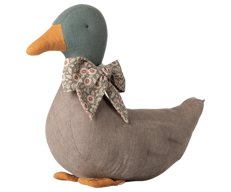 Duck with bow - Grey