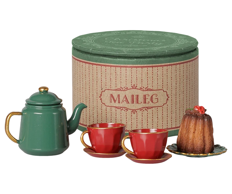 Christmas tea party, Mouse - Red/Green