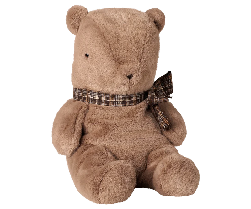 Teddy bear plush, Large - Dark mushroom