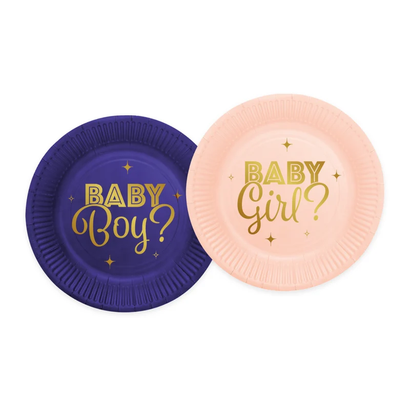 Gender Reveal Bordjes – 18 cm – 8 stuks
