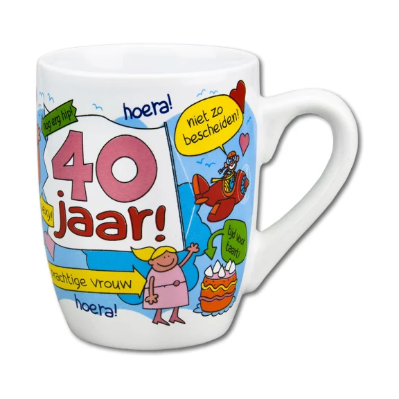 Cartoonmok - 40 jaar vrouw