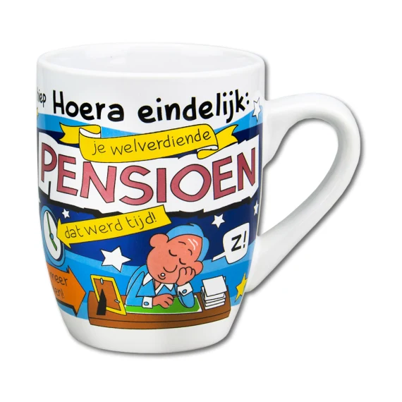 Cartoon mok - Pensioen