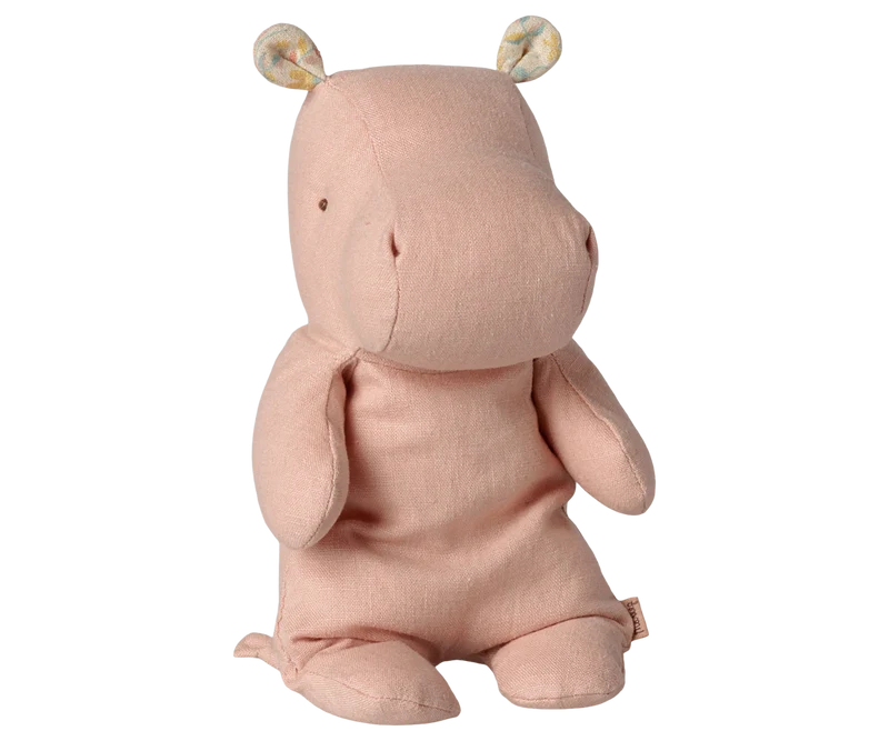 Safari friends, Hippo, Small - Soft rose