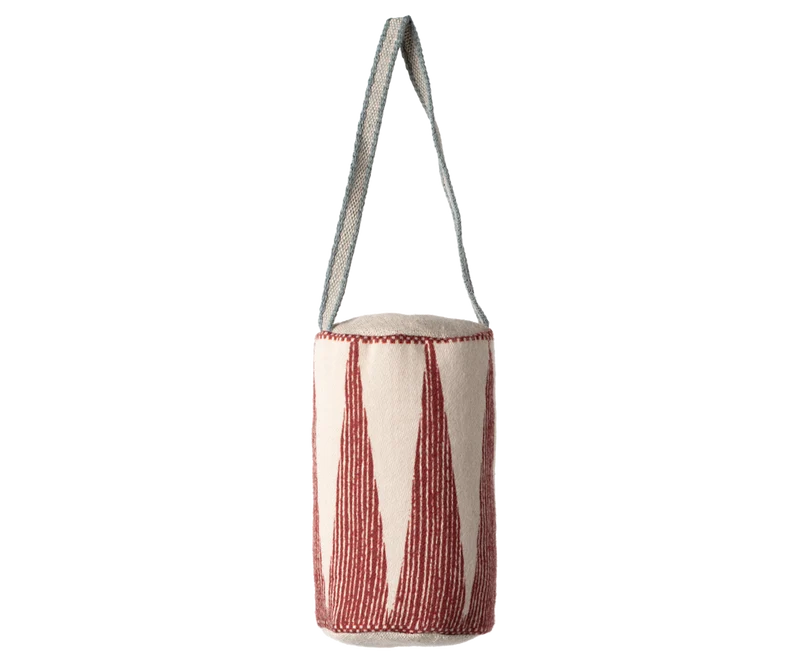 Fabric ornament, Drum - Red