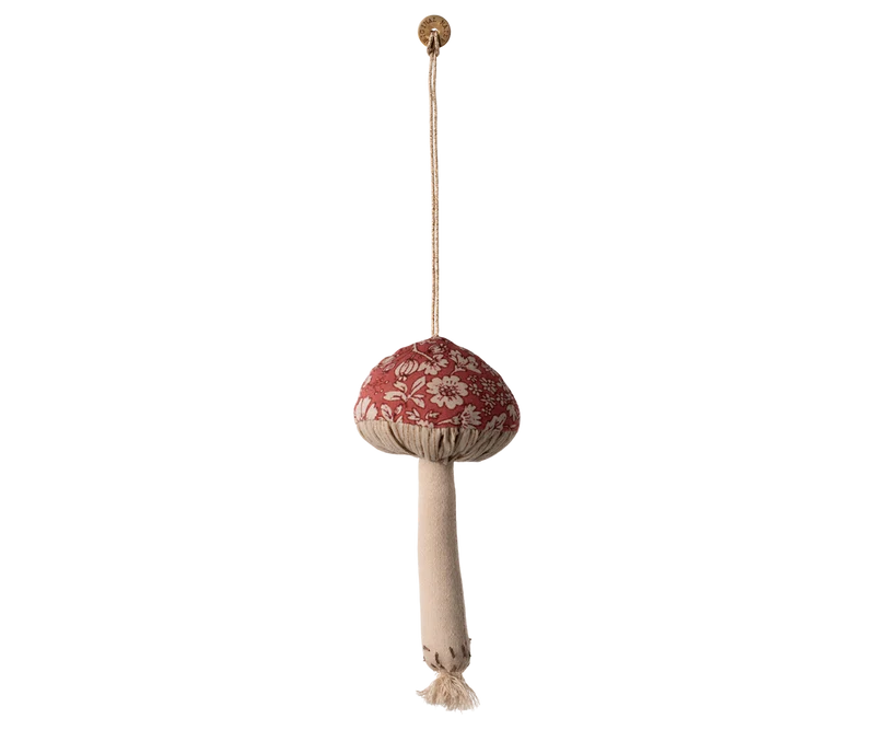 Fabric ornament, Mushroom - Blossom - Red