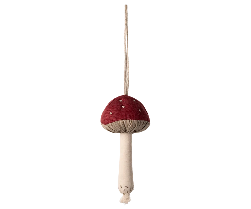 Fabric ornament, Mushroom - Red
