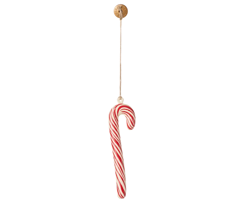 Metal ornament, Sugar cane, Large - Stripe