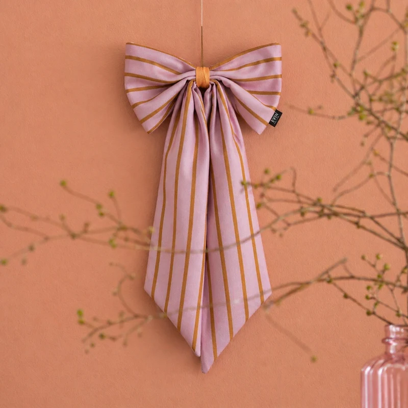 Canvas Woon-Strik 25x55 cm – Decoratieve Strik voor Muur of Deur in Trendy Kleuren