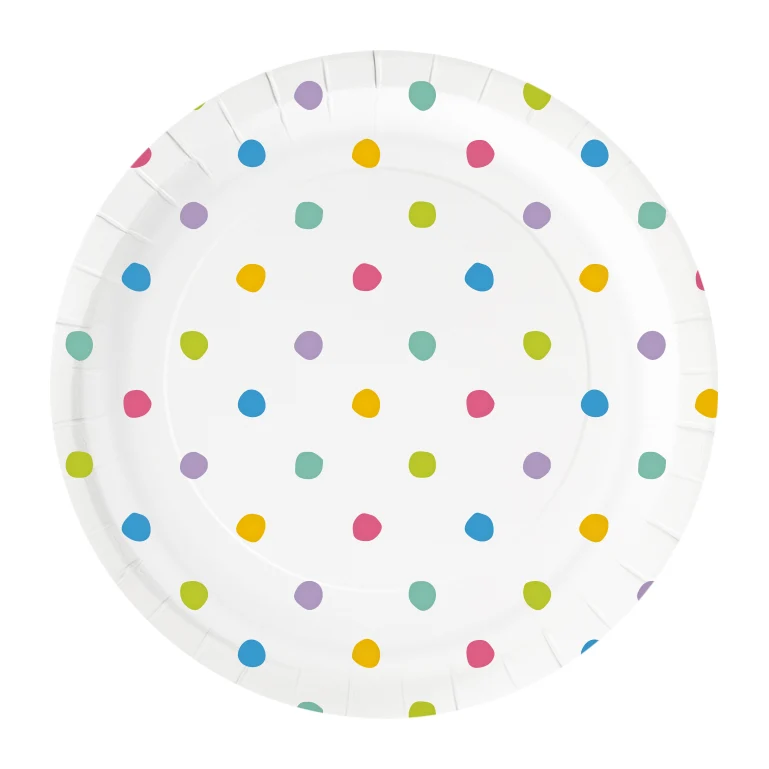 Party Borden Stippen – 23 cm – 6 stuks