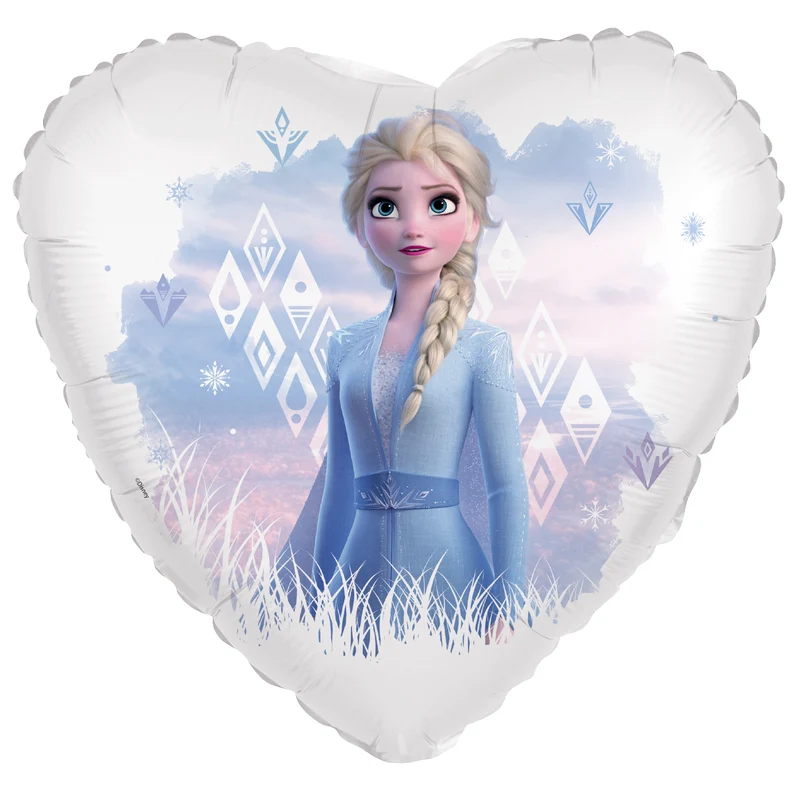 Folieballon Standaard Hart Frozen Elsa 45cm