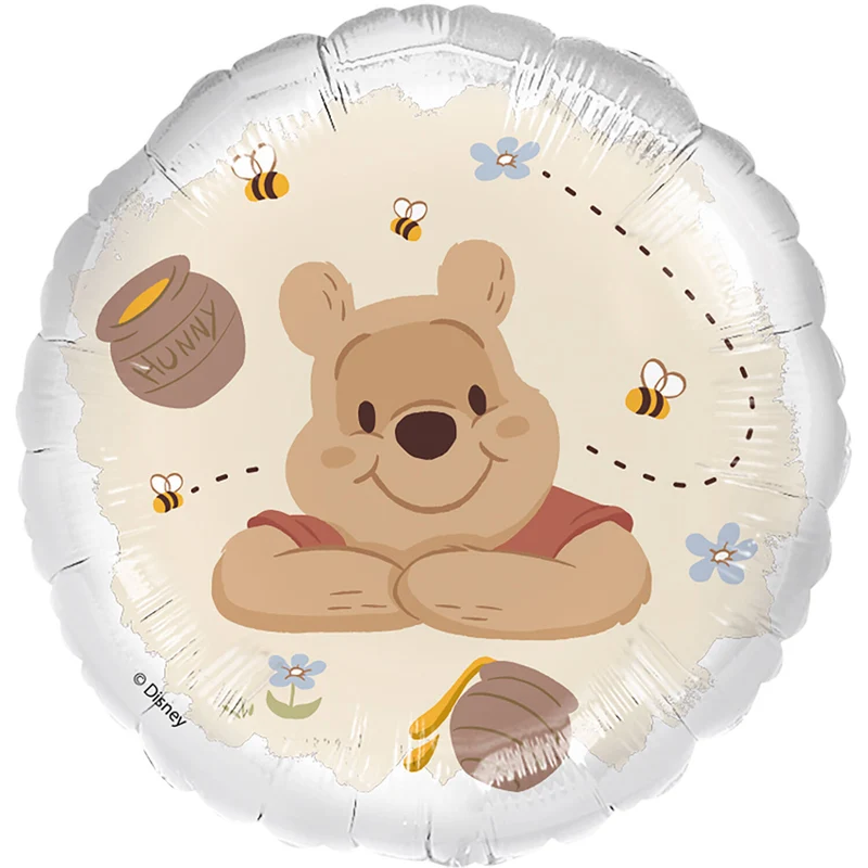 Folieballon Standaard Winnie de Poeh met bijen en honing 45cm