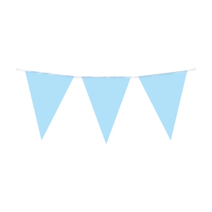 Slinger licht blauw 10 meter 20x30 cm