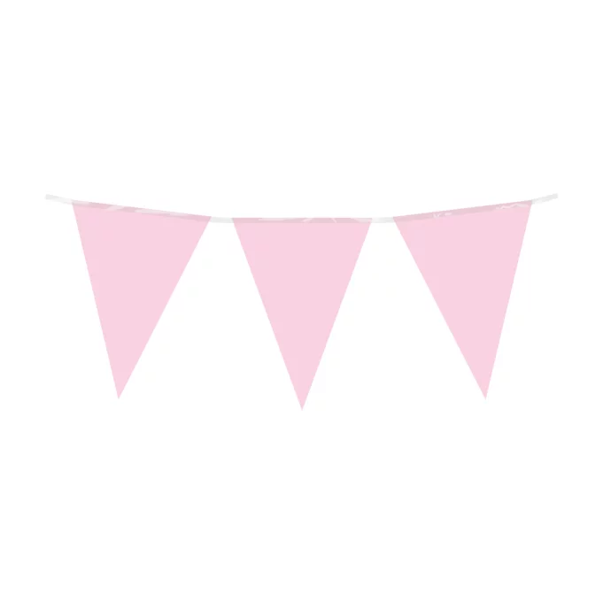 Slinger pastel lichtroze 10 meter 20x30 cm