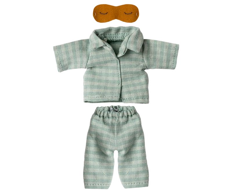 Pyjamas, Dad mouse - Mint/sand
