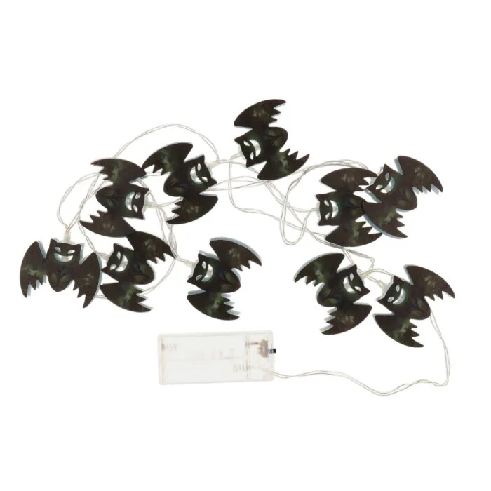 LED-licht slinger Halloween vleermuis 150cm