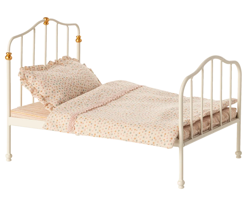 Vintage bed, Mouse - Off white