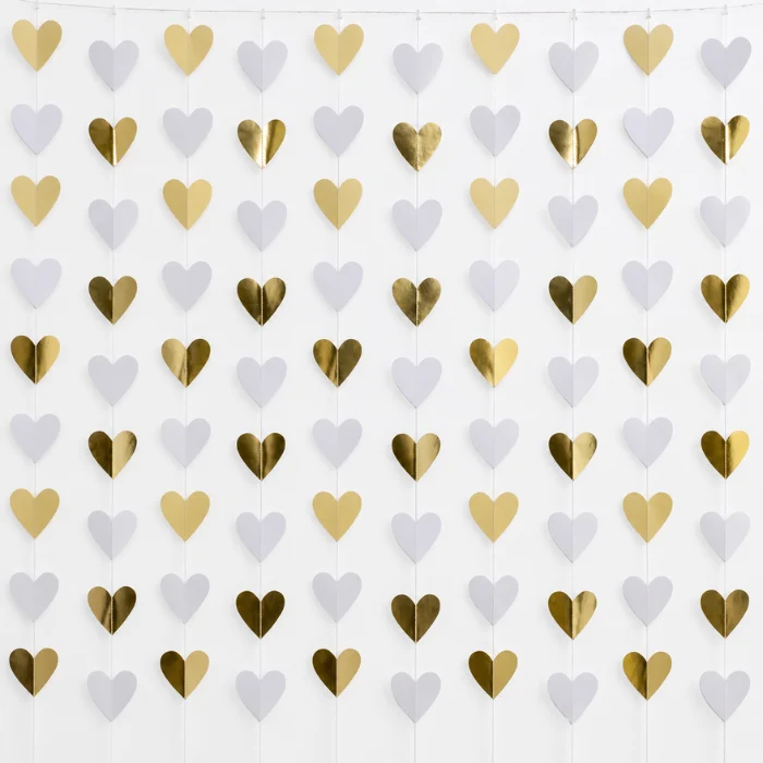 Backdrop Hartjes 180x200cm