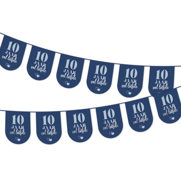 Vlaggenlijn 10 jaar Vol Liefde - 5 meter