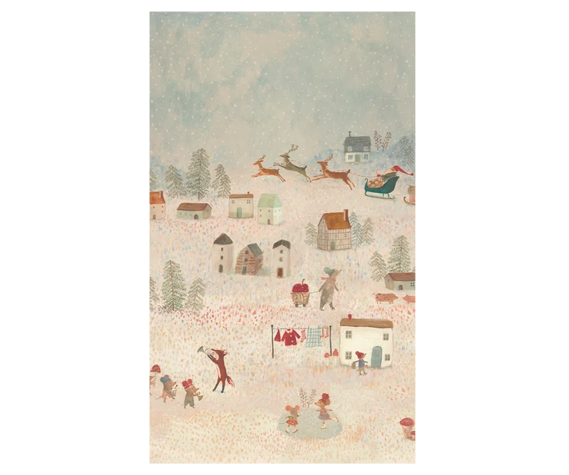 Gift wrap, 10 m - Santa is coming