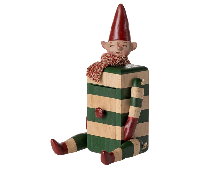 Elf with drawer - Green