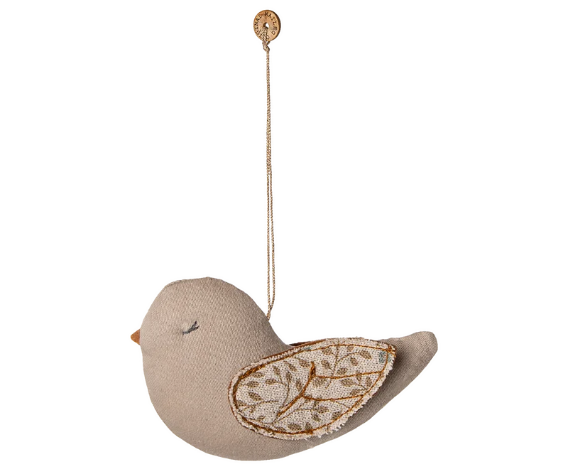 Fabric ornament, Bird - Branches - Blue