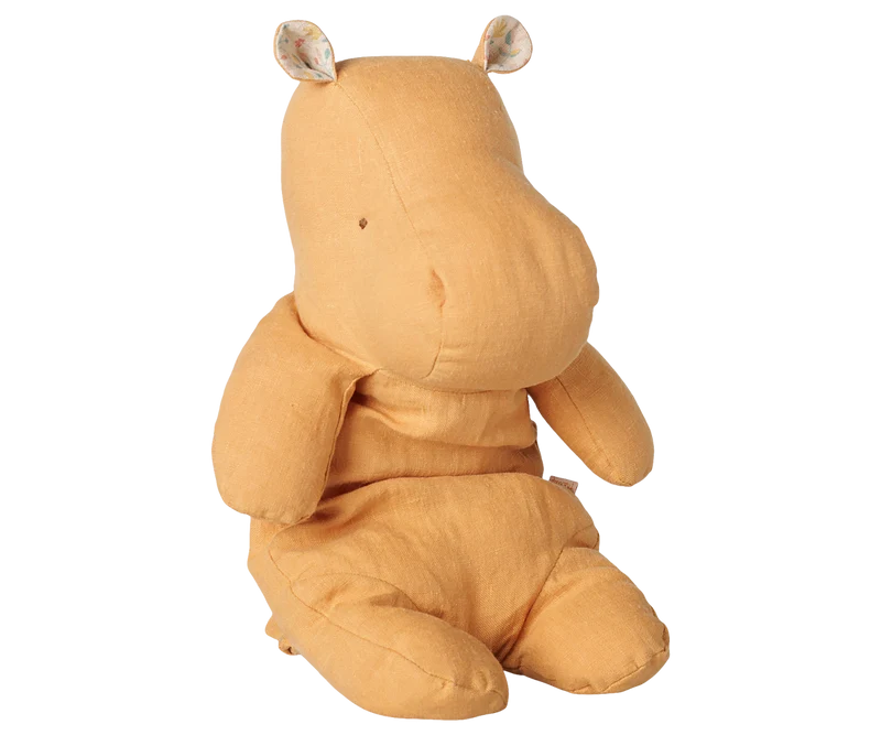 Safari friends, Hippo, Medium - Vintage yellow