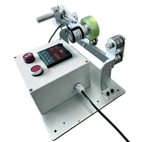 Electronic Wire Rope Counter With Length Alarm Rolling Measuring Wheel For Cable Tracker Easy Preset Display Straight Up Accurate Measurements No Guesswork Just Reliable Results Daily