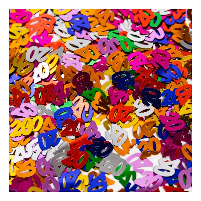 Tafelconfetti Multicolour nummer 20 – 14 gram