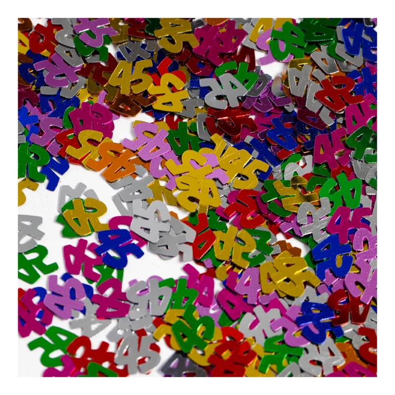 Tafelconfetti Multicolour nummer 45 – 14 gram