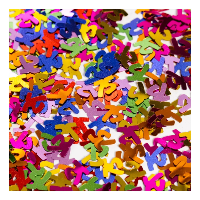 Tafelconfetti Multicolour nummer 75 – 14 gram