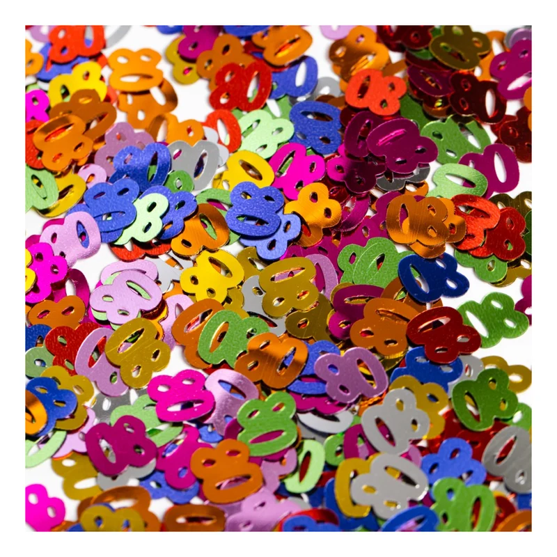 Tafelconfetti Multicolour nummer 80 – 14 gram