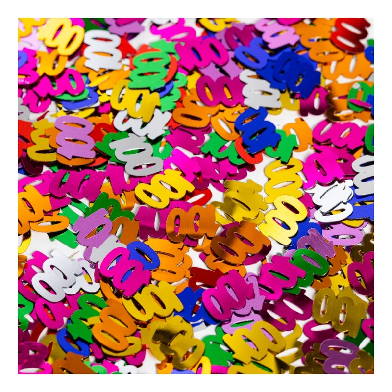 Tafelconfetti Multicolour cijfer 100 – 14 gram