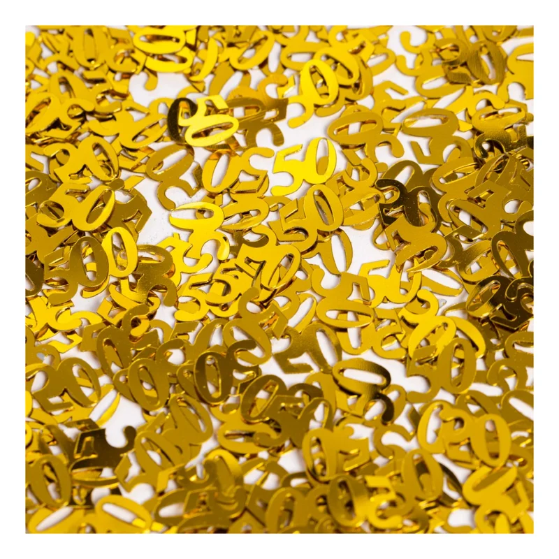 Tafelconfetti Goud Nummer 50 – 14 gram
