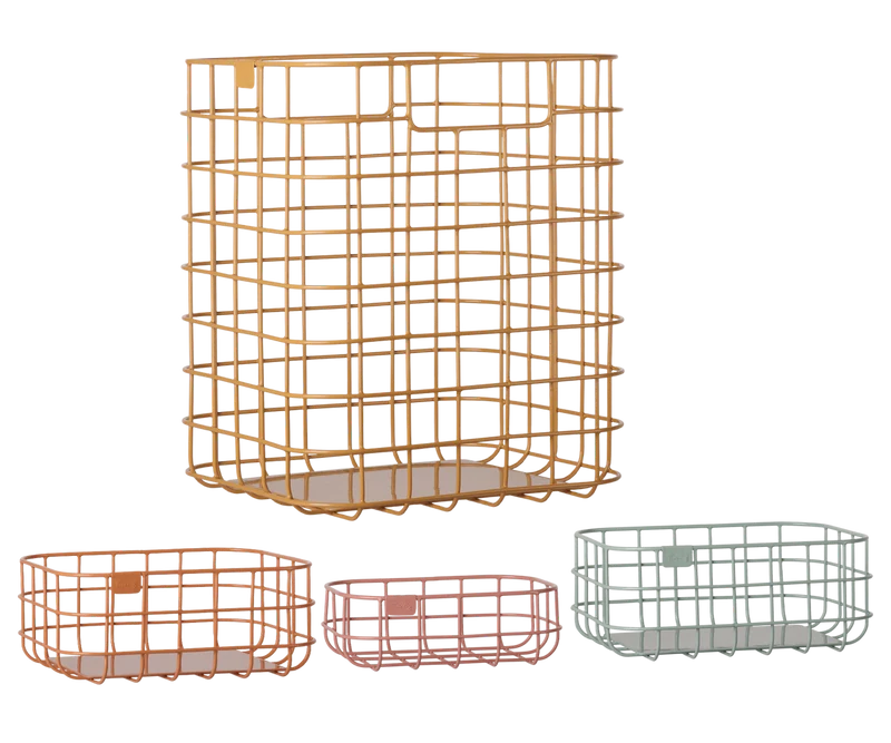 Metal basket set, 4 pcs
