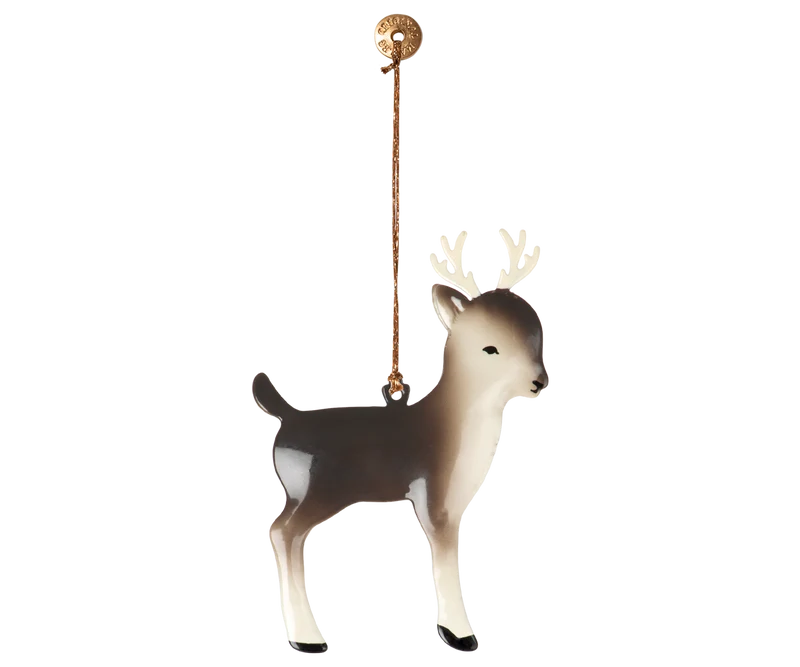Metal ornament, Bambi - Dark brown