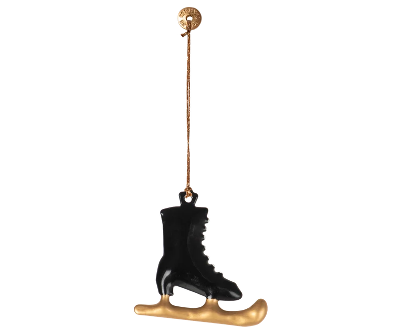 Metal ornament, Dark skate - Black