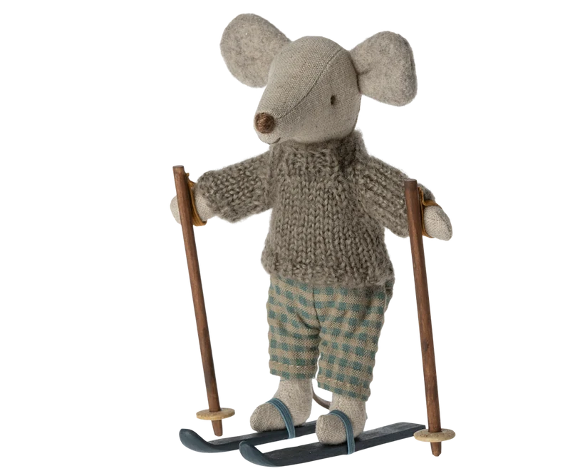 Winter mouse with ski set, Big brother