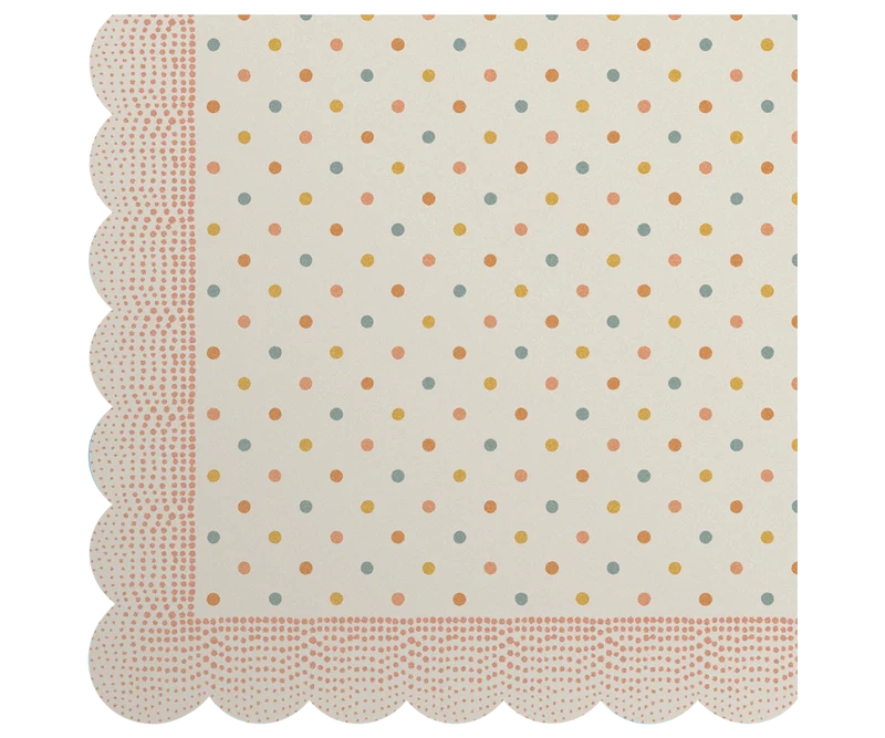 Napkin, Multi Dots - Rose
