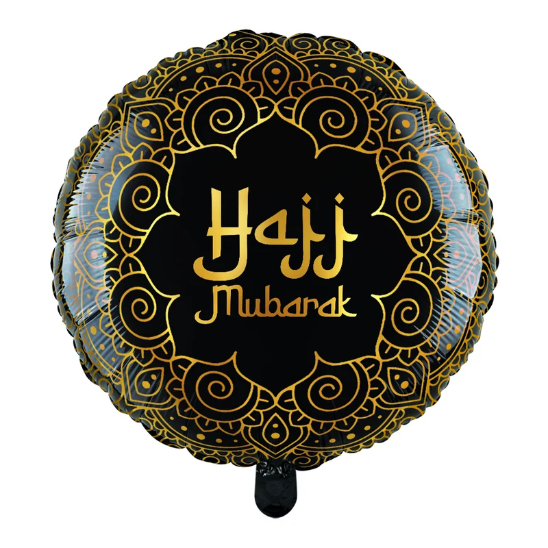 Folieballon Rond 46 cm – Hajj Mubarak