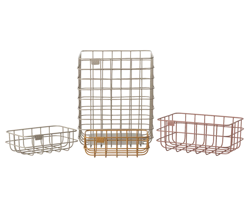 Metal basket set, 4 pcs