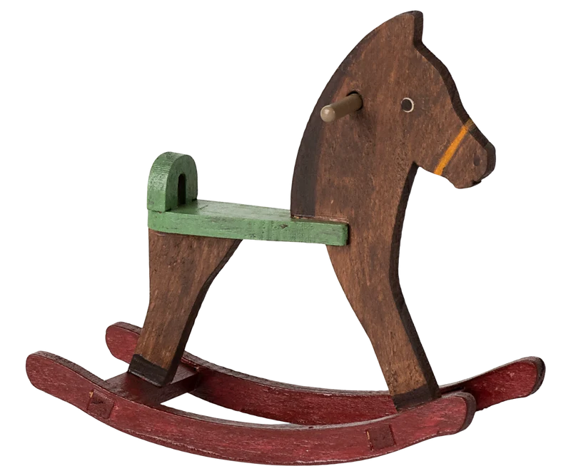 Rocking horse, Mouse - Dark brown