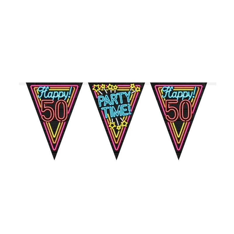 Slinger 50 jaar 10 meter neon