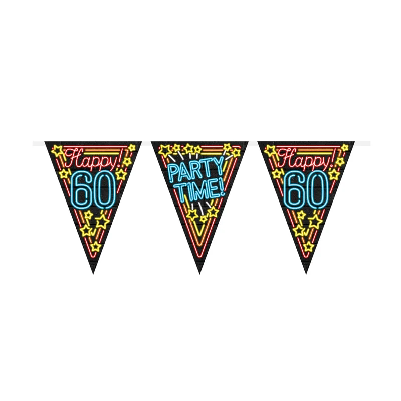 Slinger 60 jaar 10 meter neon