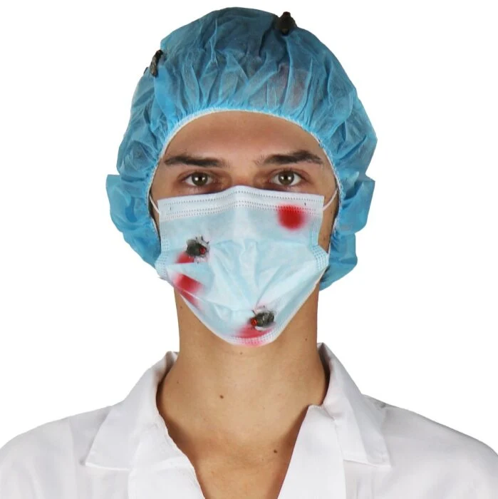 Chirurgie set bloederig blauw