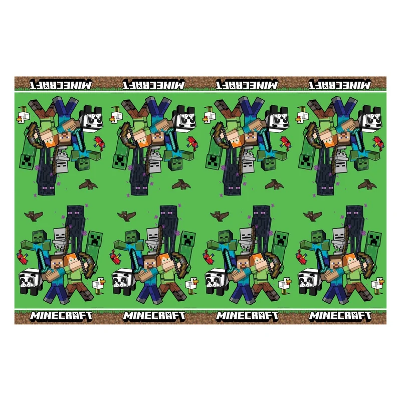 Minecraft Tafelkleed – 1,8 meter – Plastic