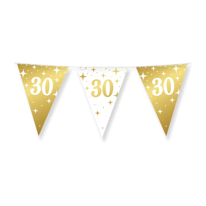 30 Jaar Slinger Wit Goud 10 meter - 20x30 cm