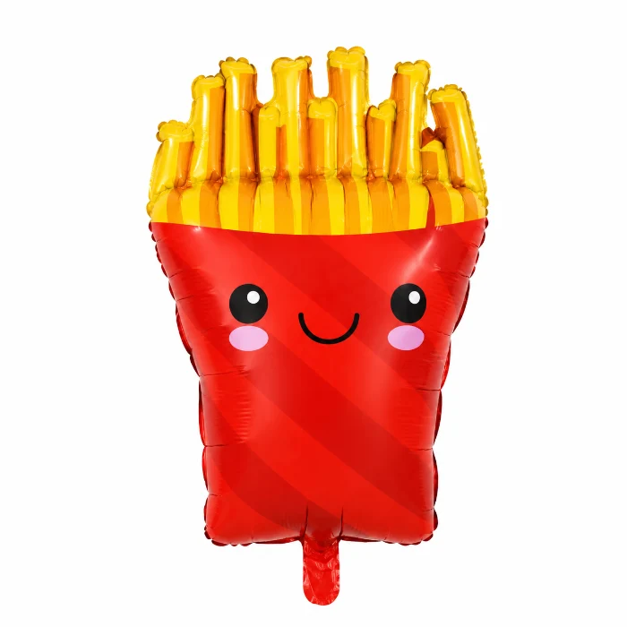 Folieballon party friet meerkleurig - 70 x 44 cm